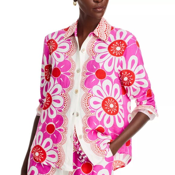 NWT FARM Rio Maia Printed Shirt SZ S - Picture 1 of 6